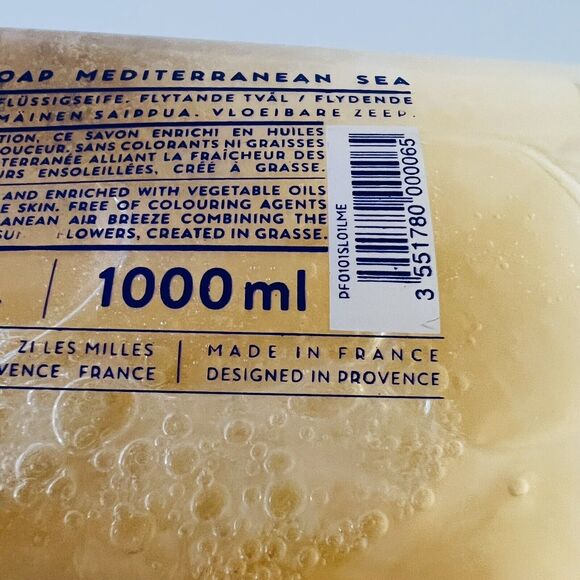 COMPAGNIE DE PROVENCE Savon Liquide Marseille Mediterranee 33.8 fl oz / 1000ml - Picture 6 of 6